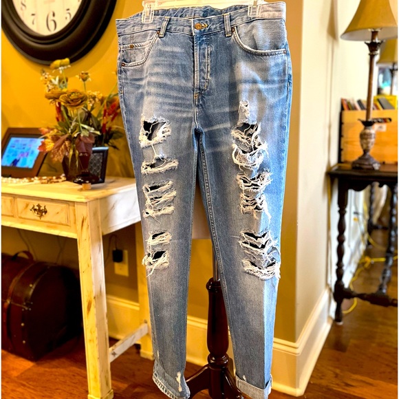 denim Denim - Ripped Denim Jeans